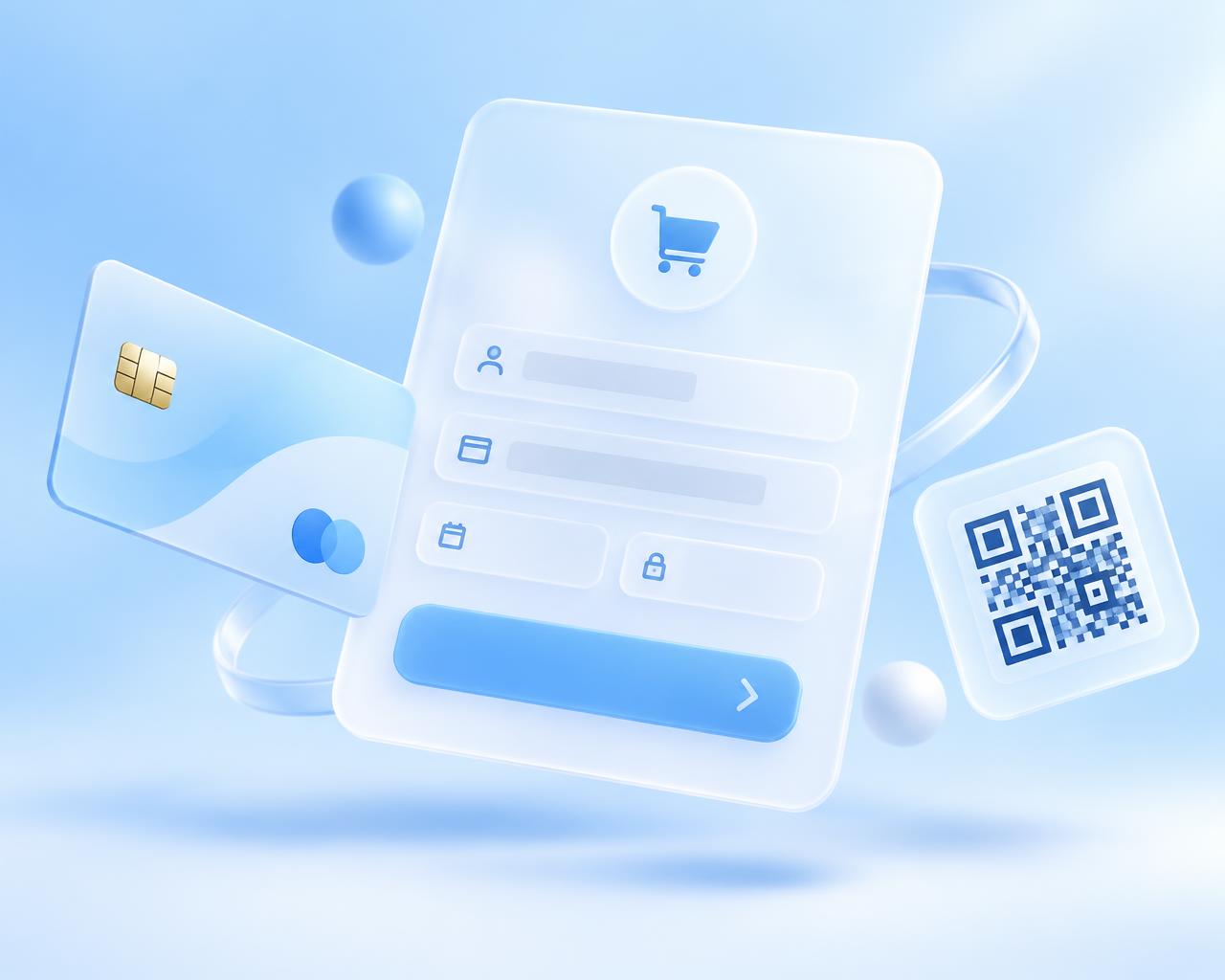 SkyPay hosted checkout with card and QR payment options